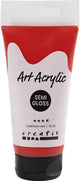 Creativ Company Acrylfarbe, halbglänzend, halbdeckend, Cadmiumrot, 75 ml 1 Flasche