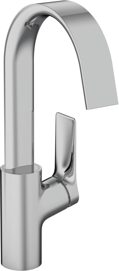 Hansgrohe vivenis – Waschtisch-Mischbatterie – Einhebelbedienung – ohne Ablaufgarnitur – Größe 210 mm – schwenkbarer Auslauf – Chrom