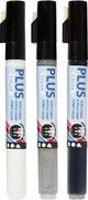 Acrylfarbenmarker -Set - Schwarz, weiß, Regengrau, 3st.