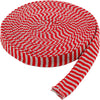 Creativ Company Rundstrickschlauch, B: 30 mm, Weihnachtsrotgrau, 10 m 1 Rolle