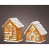 Decoris Statuenhaus Lebkuchen mit LED 8,3cm