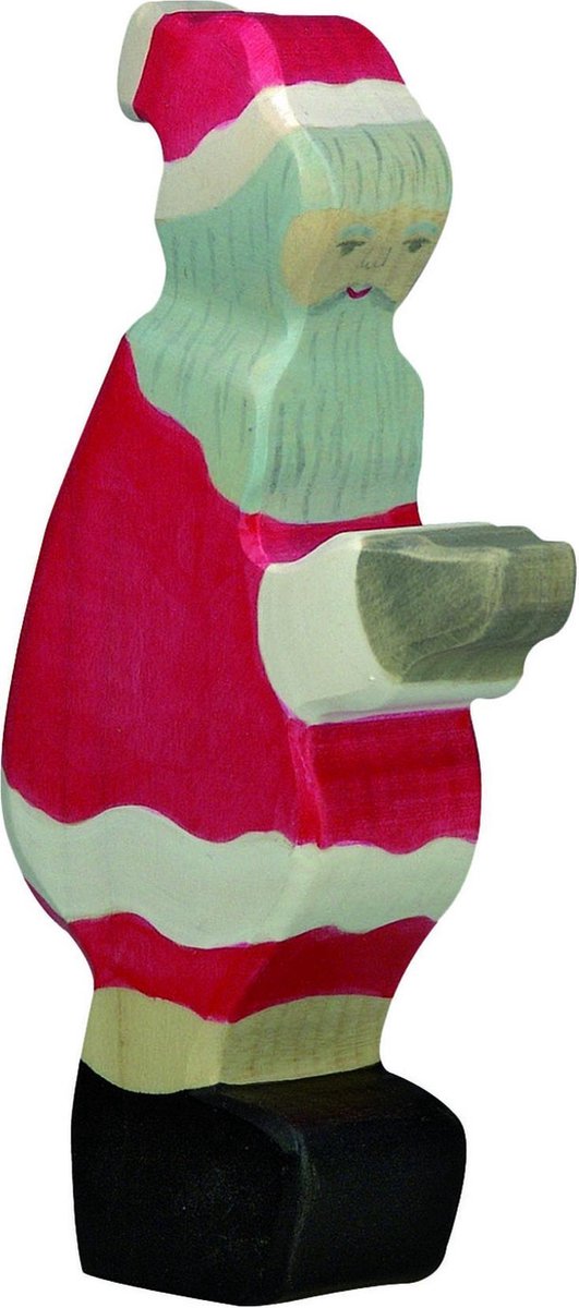 Holztiger Weihnachten - Weihnachtsmann - 9x2x16cm - Holzfigur - handgefertigt