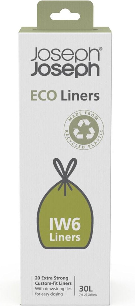 Joseph Joseph Eco Liners Abfallbeutel grau – iw6 – 30 l – 20 Stück