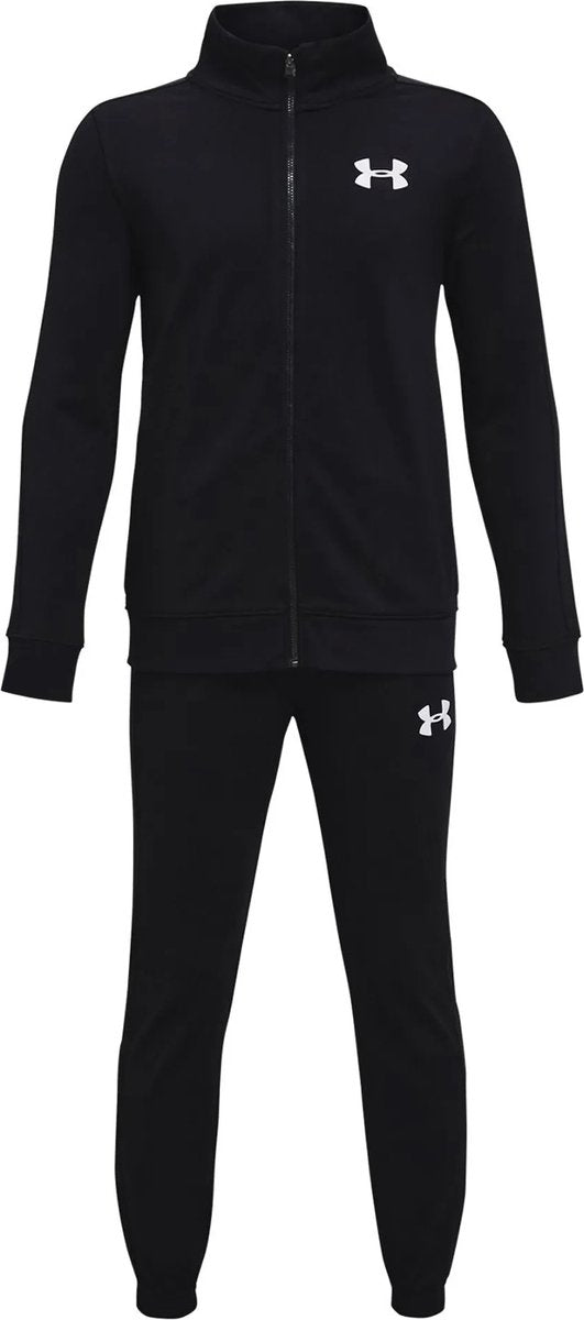 Under Armour ua Rival Knit Track Suit-Blk Jungen-Trainingsanzug – Schwarz – Weiß