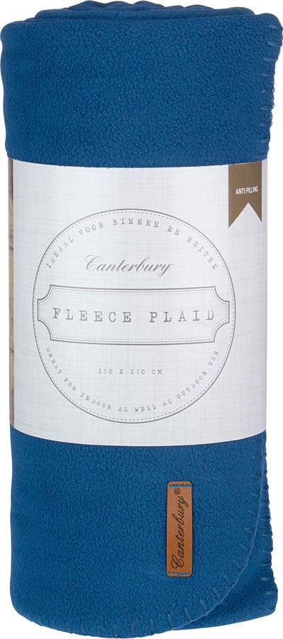 Canterbury-Karo-Fleece – kuschelig – blau – 150 x 130 cm