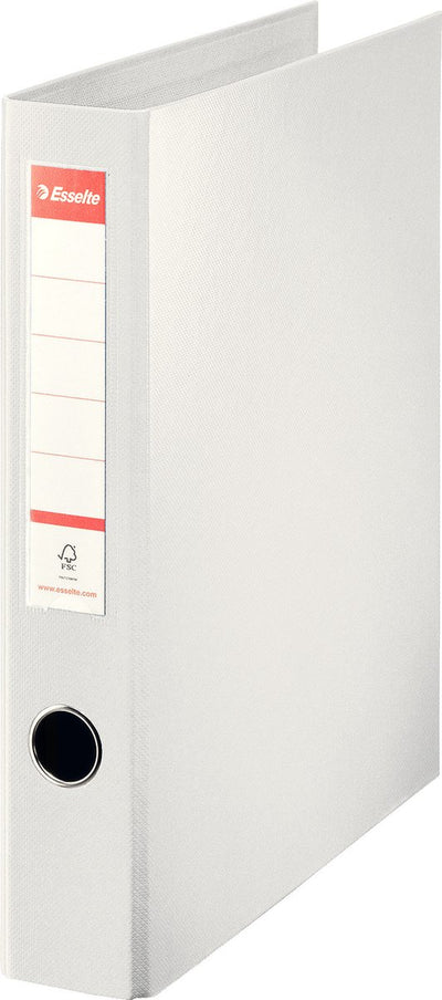 Esselte Vivida Standard-Ringbinder A4 – 4-Ring-D-Mech 40 mm – Rückenbreite 62 mm – Weiß