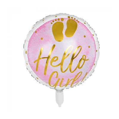 Boland Folienballon Hallo Mädchen! ø45cm
