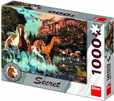Puzzle mit geheimen Pferden 1000 Stücke