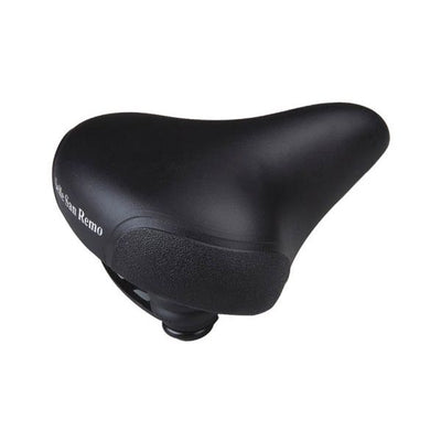 Selle San Remo Fahrrad Saddle Citybike Unisex mit Eckschutz Schwarz