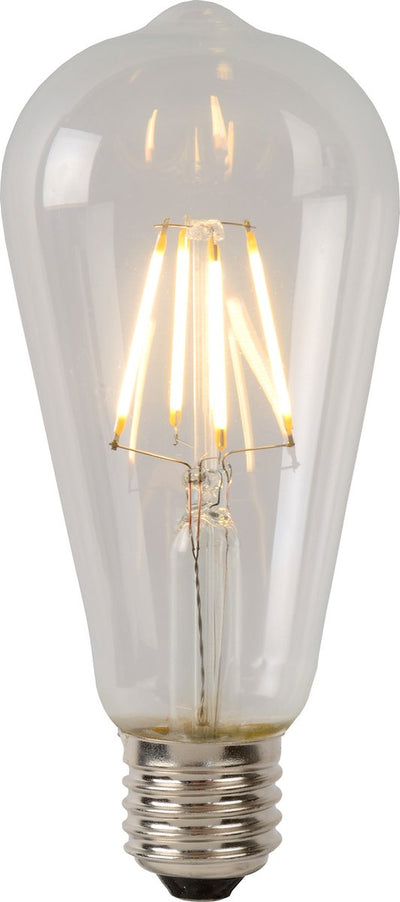 Lucide st64 Klasse B - Glühlampe - ø 6,4 cm - LED dimmbar - E27 - 1x7W 2700K - transparent