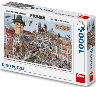 Dinotoys Dino -Puzzle des Stadszentrums Van Praag - 1000 Stücke