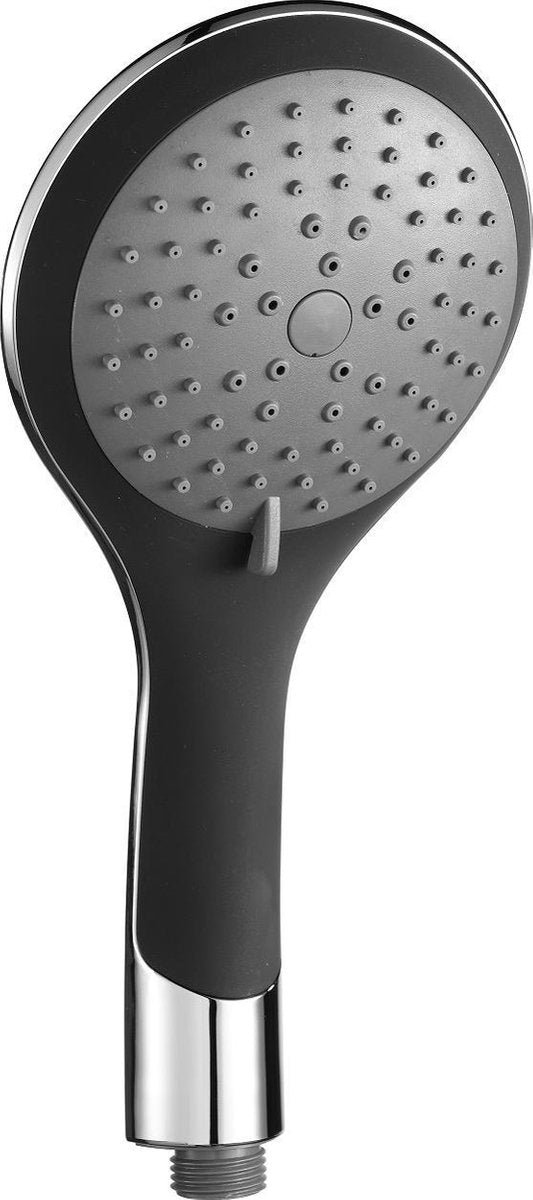 Schütte Broadway Handbrause - Duschkopf ø 12 cm - 5 Positionen - Schwarzchrom