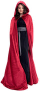 Kleine Abenteuer – roter Mantel mit Kapuze – für Erwachsene – Unisex – 154 cm lang