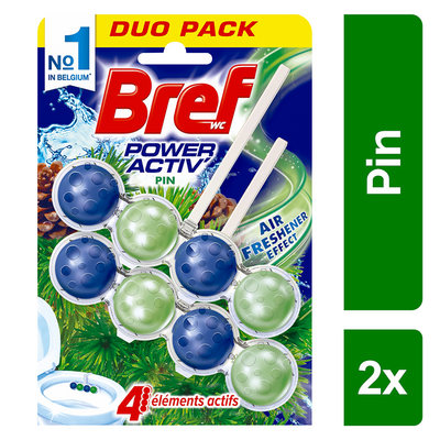 Bref 1005730 – Toilette Power Aktiv den 2 x 51 g | 10 Stück