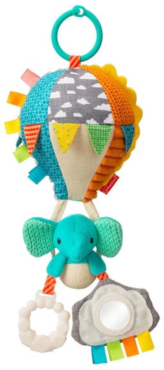 Infantino Kuscheltier Heißluftballon mit Beißring und Rassel.