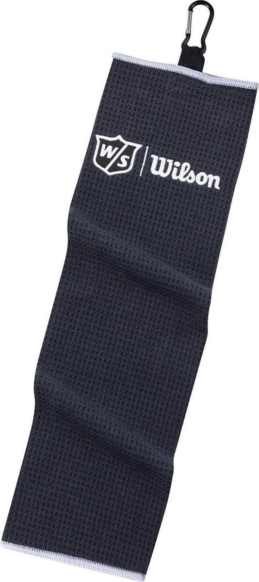 Wilson Staff dreifach gefaltetes Golfhandtuch – schwarz