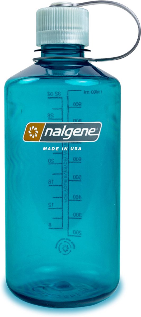 Nalgene – Enghalsflasche – Trinkflasche – Wasserflasche – auslaufsicher – 1000 ml – BPA-frei – nachhaltig – Tritan-Forellengrün