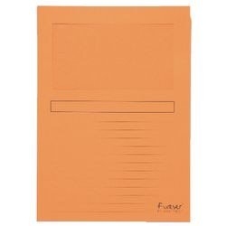 L-Cover 50104e Papier 31x22cm orange Fenster beschreibbar