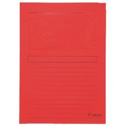 L-Cover 50105e Papier 31x22cm rotes Fenster beschreibbar