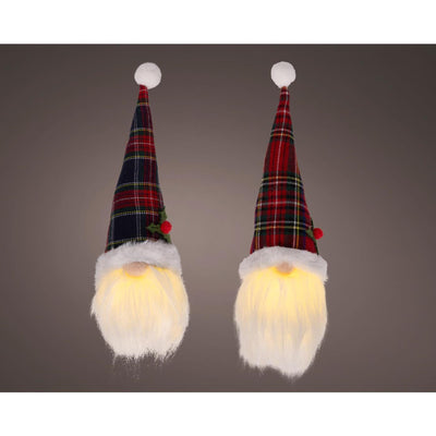 Lumineo Weihnachtsanhänger Zwerg LED Polyester 6x6x20cm