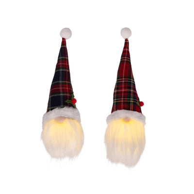 Lumineo Weihnachtsanhänger Zwerg LED Polyester 6x6x20cm
