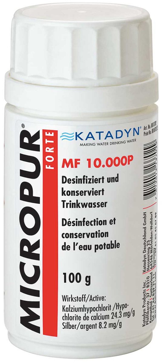 Katadyn micropur forte mf 10000p Reinigungspulver 100g transparent