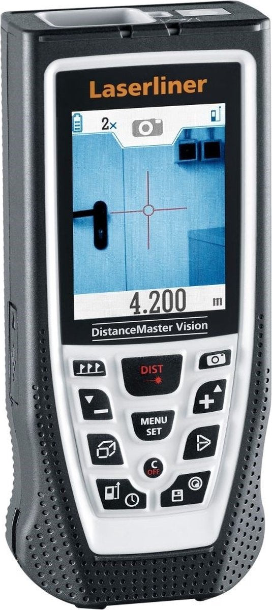 Laserliner Distancemaster Vision Laser-Entfernungsmesser mit Kamerafunktion im Koffer – 80 m