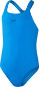 Speedo Eco+ Medalist Mädchen-Sportbadeanzug – Blau