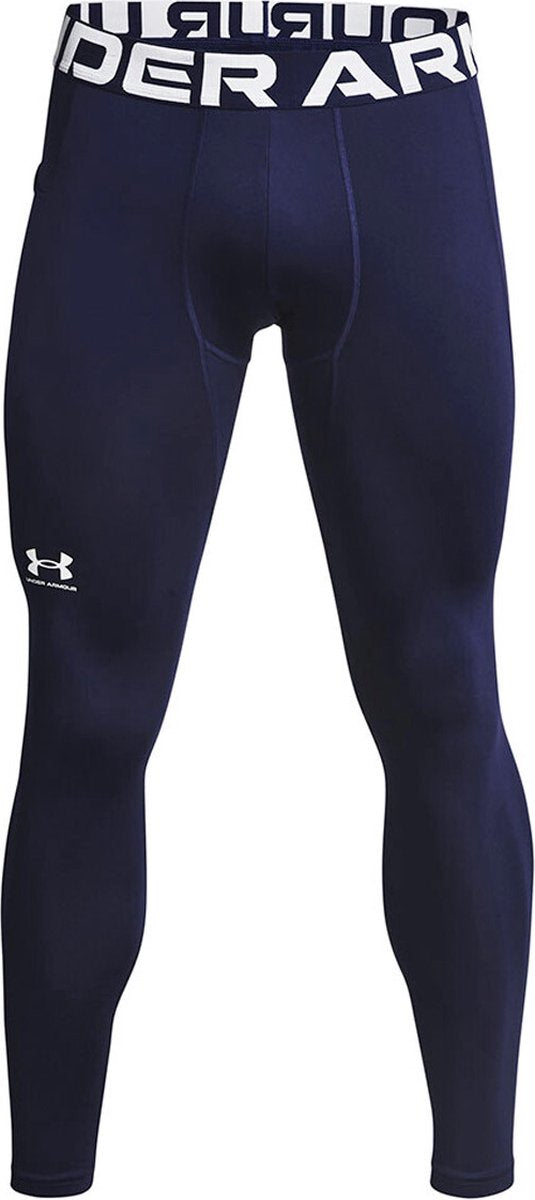 Under Armour UA CG Armour Leggings-Blau Herren-Sportleggings – Midnight Navy – Weiß