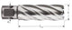 Rotec Kernbohrer HSS-XE Silver-Line 40,0 mm SL55