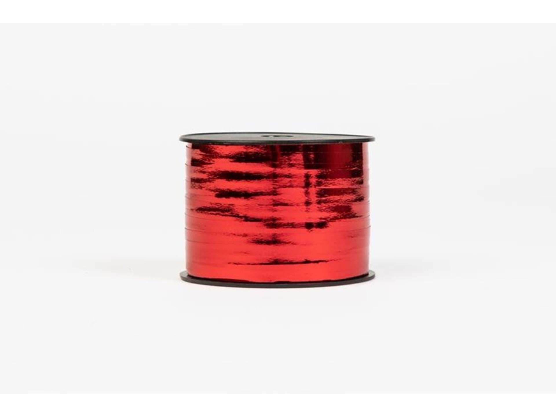 Globos Lockenband 250mx5mm metallic rot