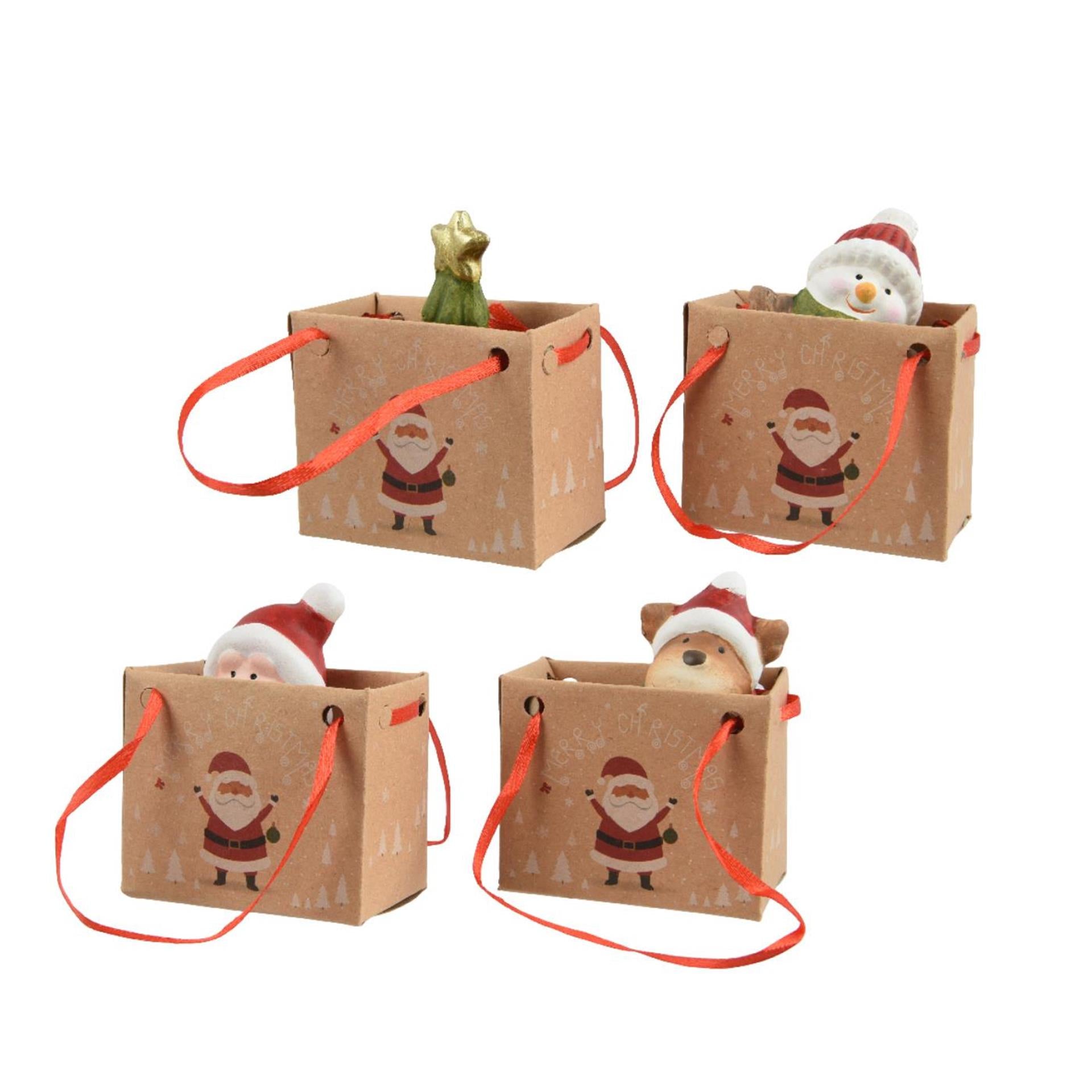 Decoris Weihnachtsfigur im Beutel 4x3,2x6,5cm