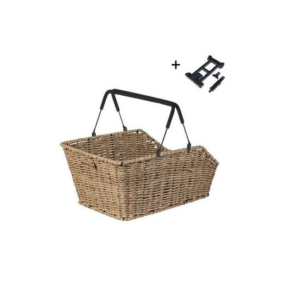 Basil Wicker Fahrradkorb Cento Rattan Mik 40 x 25 x 12 cm Seegras
