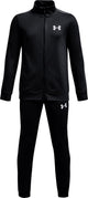 Under Armour ua Rival Knit Track Suit-Blk Jungen-Trainingsanzug – Schwarz – Weiß