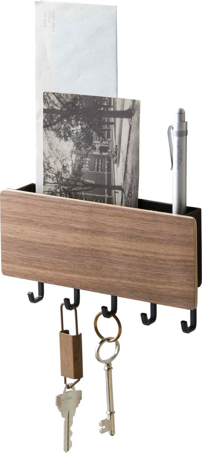 Yamazaki magnetischer Schlüsselkasten mit Haken – Rin – Schwarz