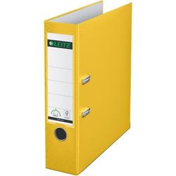 Ordner Leitz 1010, Kunststoff, A4, 318 x 285 mm, gelbe Einlage, Etikettengriffloch
