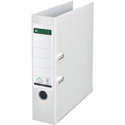 Ordner Leitz 1010, Kunststoff, Breite 8 cm, weiße Einlage, Etikettengriffloch