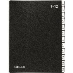 Sortiermappe Seite schwarz A4
