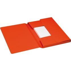 Aktenordner Djois 3183615 Karton 270 g m2 A4 35 x 24 cm rot bedruckt 3 Klappen