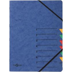 Sortiermappe Seite blau A4