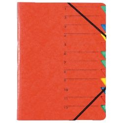 Sortiermappe Seite rot A4