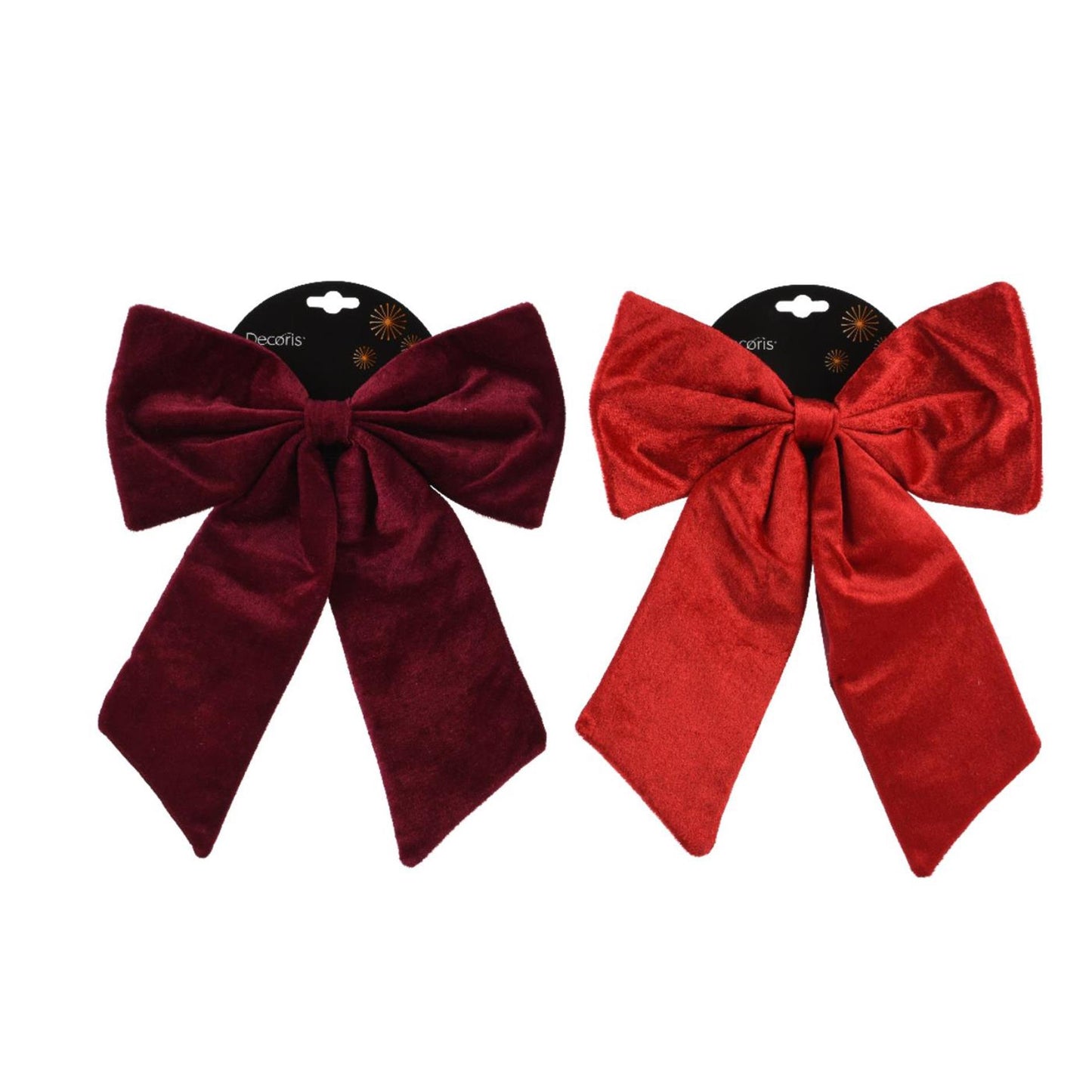 Decoris Schleife rot burgunderrot 30x35cm