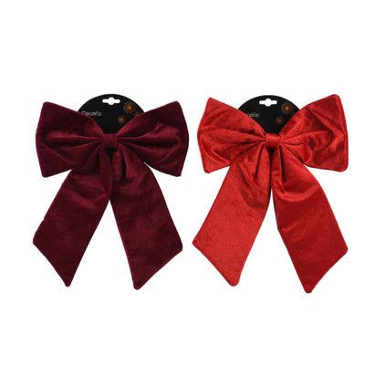 Decoris Schleife rot burgunderrot 30x35cm