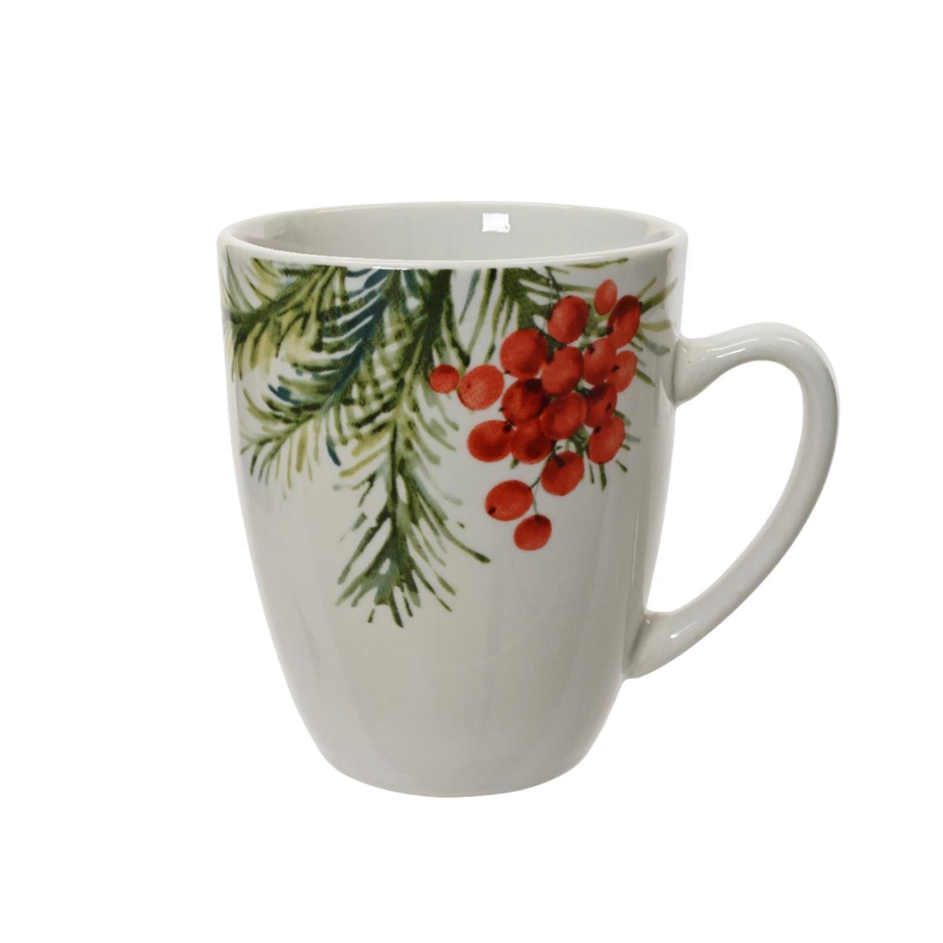 Decoris Weihnachtsbecher aus Porzellan ø8,7xh10,5cm