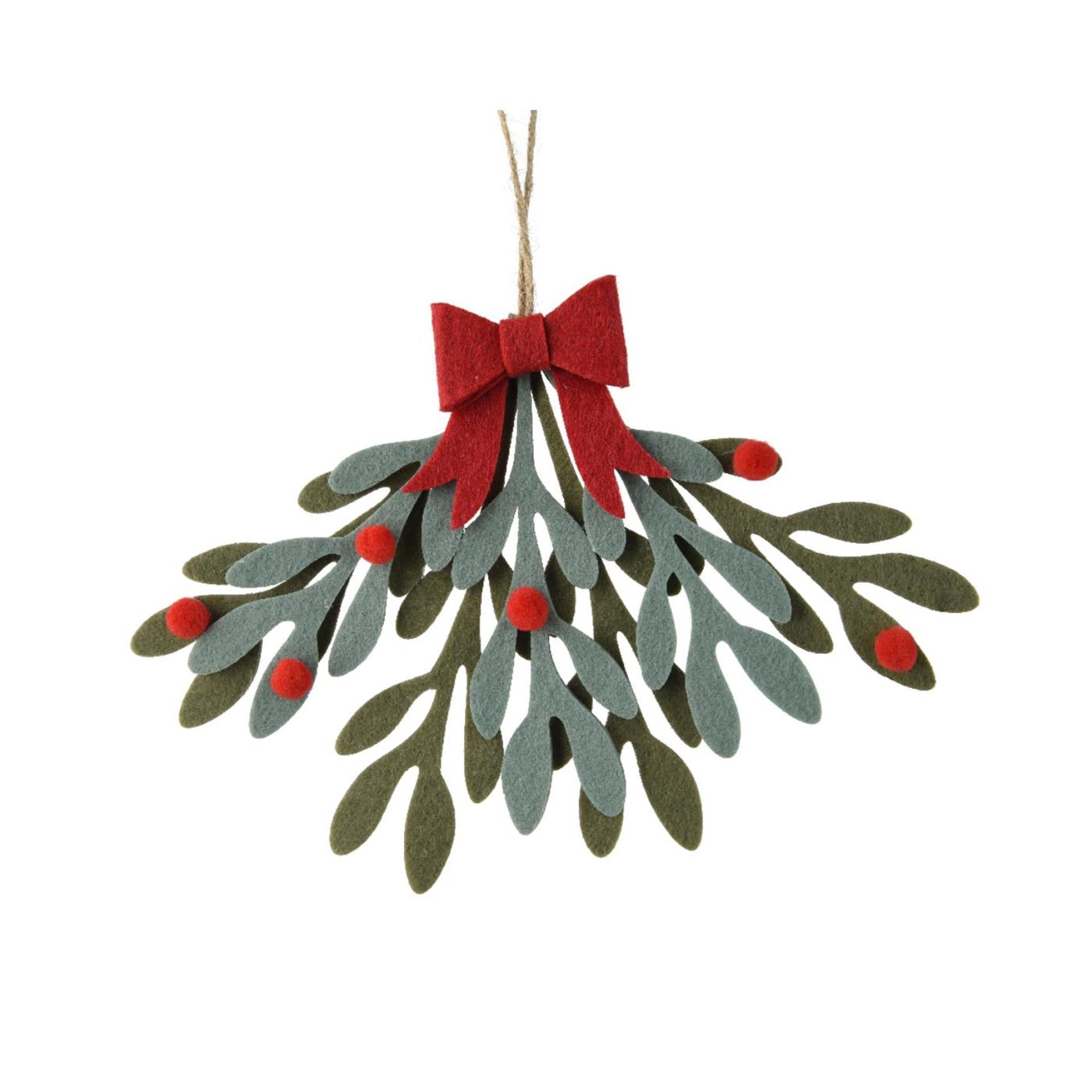 Decoris Weihnachtsanhänger Mistel 11x19,5x14,5cm
