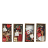 Decoris Weihnachtsdorf-Zubehör-Set aus Holz, 15 x 6 x 24 cm