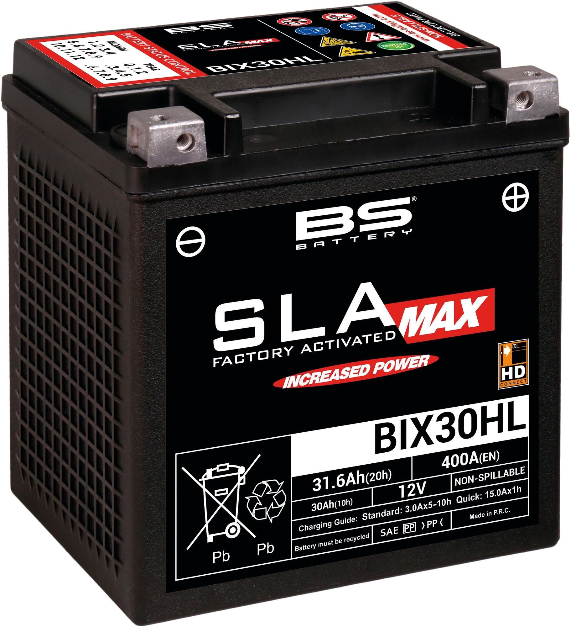 BS Batterie Batterie BIX30HL BS SLA-MAX HD