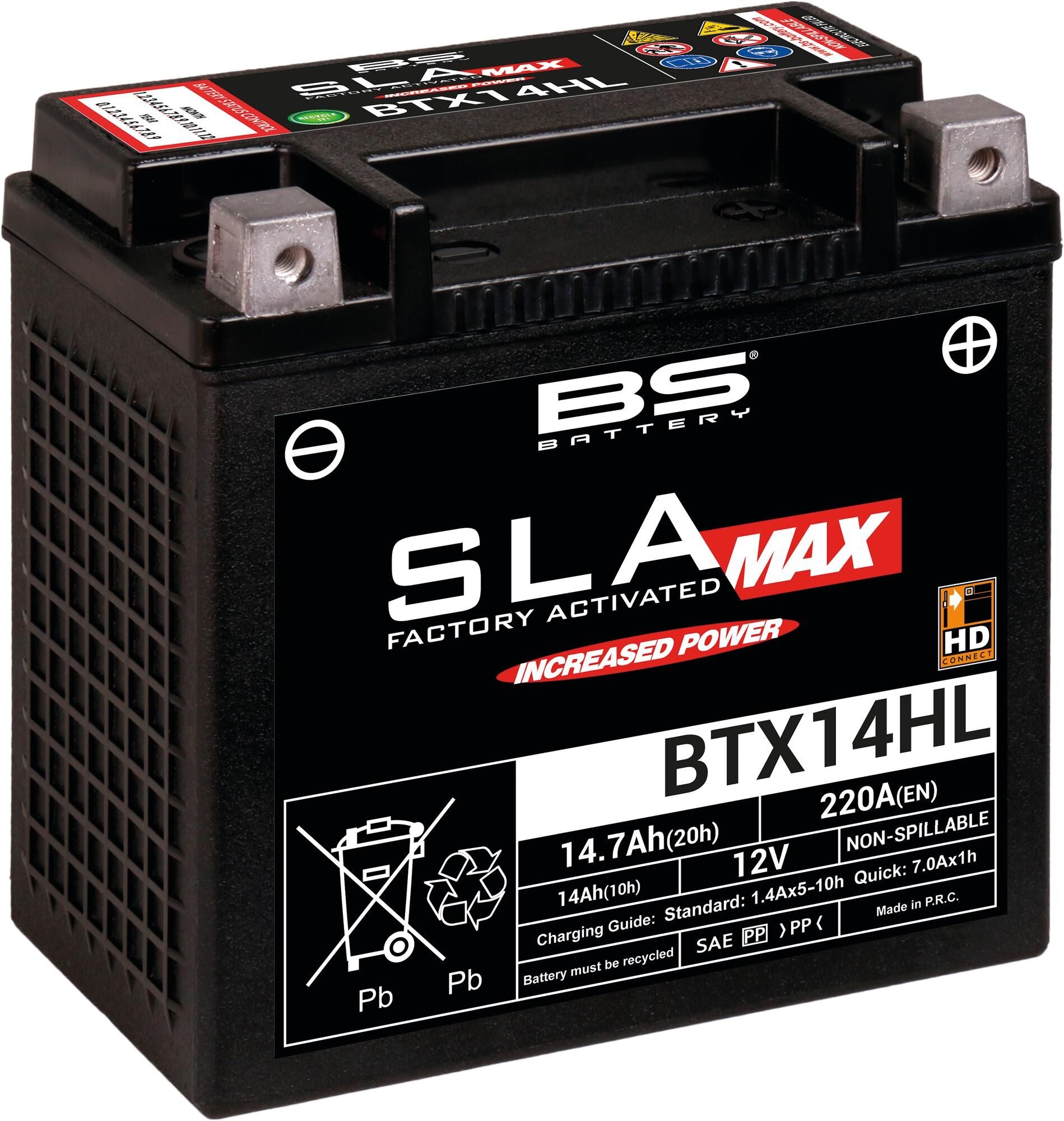 BS-Batterie Batterie BTX14HL BS SLA-MAX HD HD