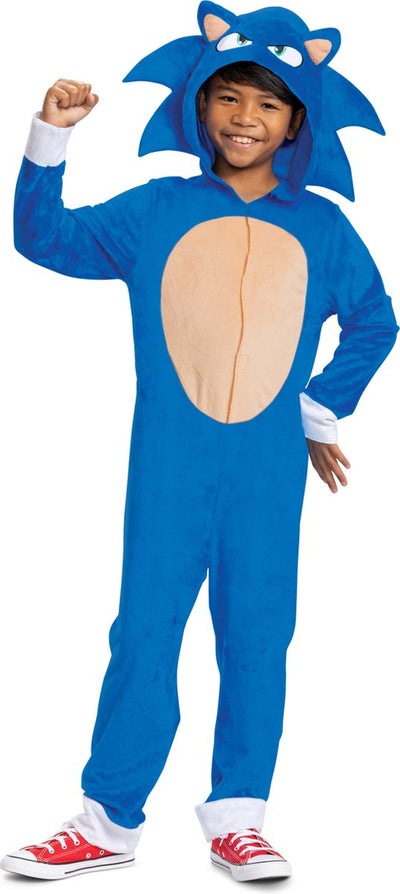 Verkleidung Sonic Movie 3 (Sega), Sonic Movie Kostüm Klassiker, Größe M (7-8 Jahre)