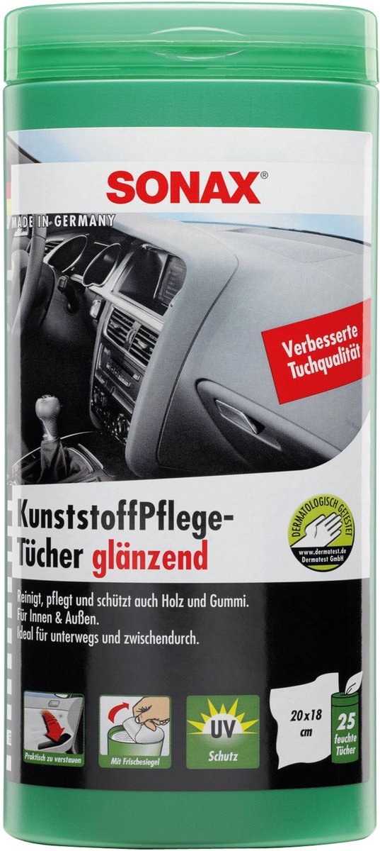 Sonax Kunststoff-Pflegetücher glänzend 25 Stück 04121000